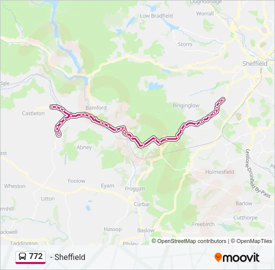772 Bus Line Map