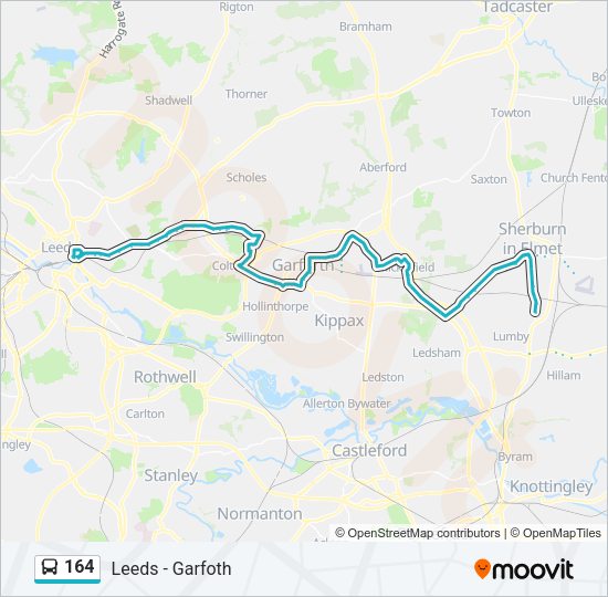 164 Bus Line Map