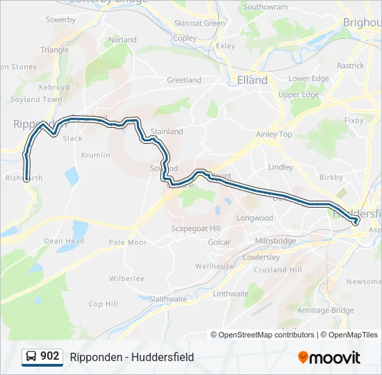 902 Bus Line Map