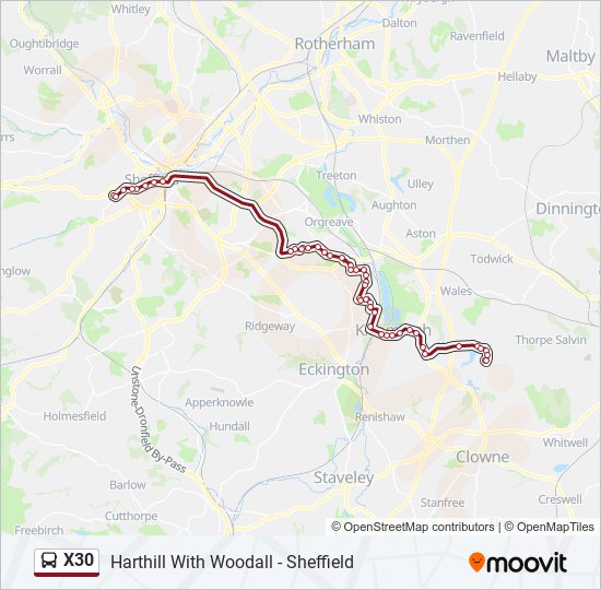 x30 Route: Schedules, Stops & Maps - Broomhill (Updated)