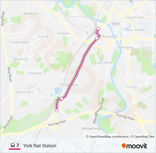 3 Bus Line Map