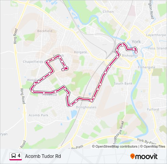 4 Bus Line Map