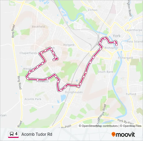 4 Bus Line Map