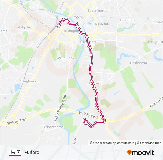 7 Bus Line Map