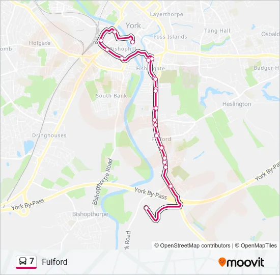 7 Bus Line Map