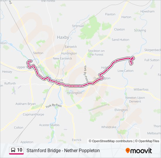 10 bus Line Map