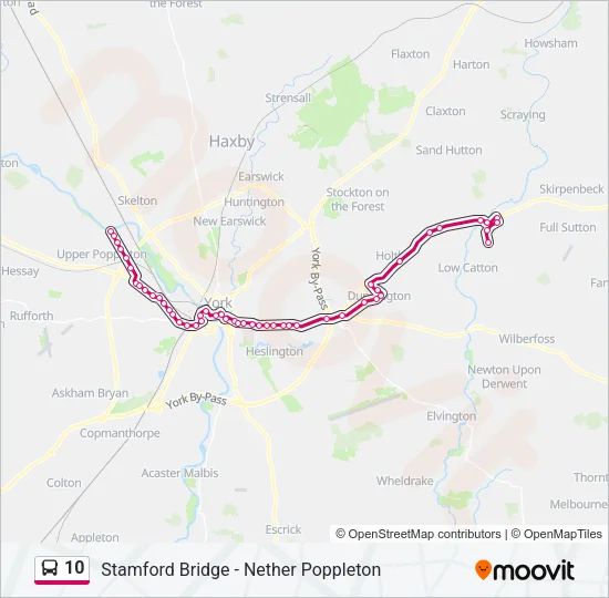 10 Bus Line Map