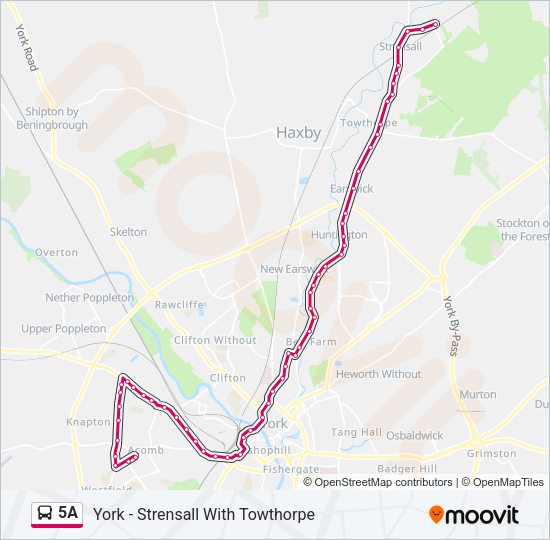 5A Bus Line Map