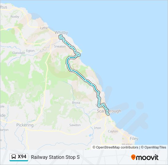 X94 Bus Line Map