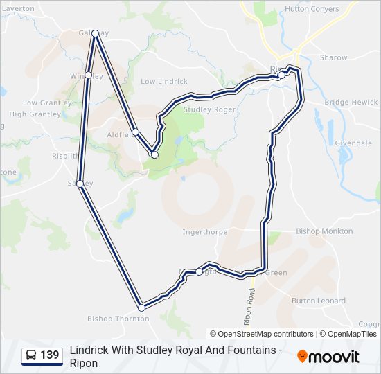 139 Bus Line Map