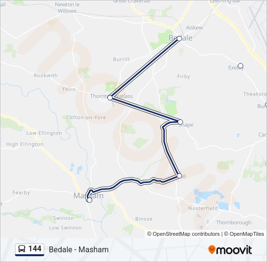 144 Bus Line Map
