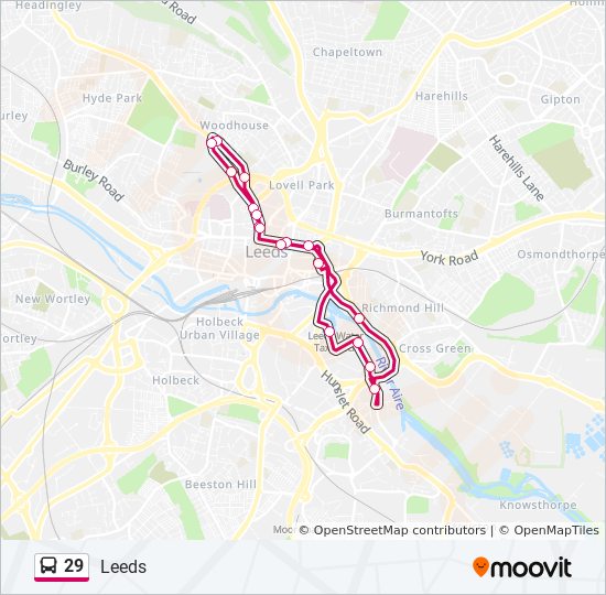 Bus 29 Route Map 29 Route: Schedules, Stops & Maps - Woodhouse (Updated)