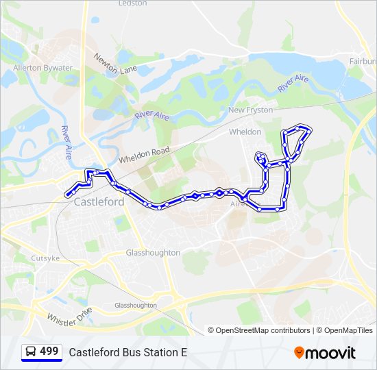 499 Bus Line Map