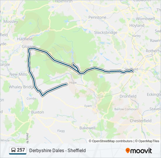 257 Route: Schedules, Stops & Maps - Castleton (Updated)