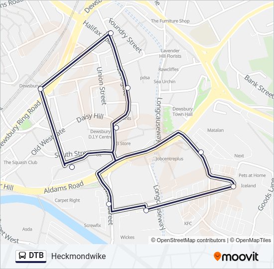 DTB bus Line Map