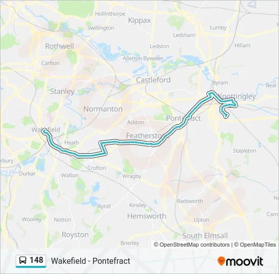 148 Bus Line Map