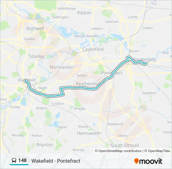 148 Bus Line Map