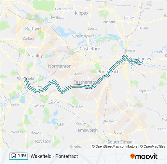 149 Bus Line Map