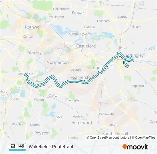 149 Bus Line Map