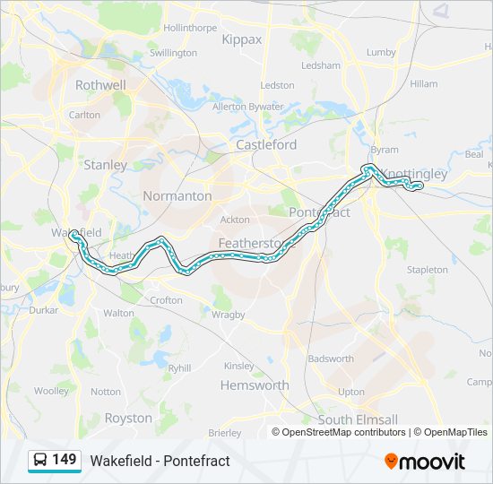 149 Bus Line Map