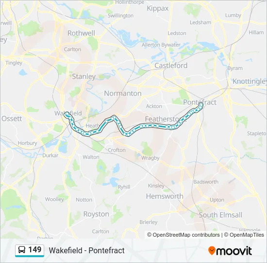 149 Bus Line Map