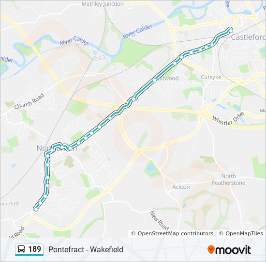 189 Route: Schedules, Stops & Maps - Normanton (Updated)