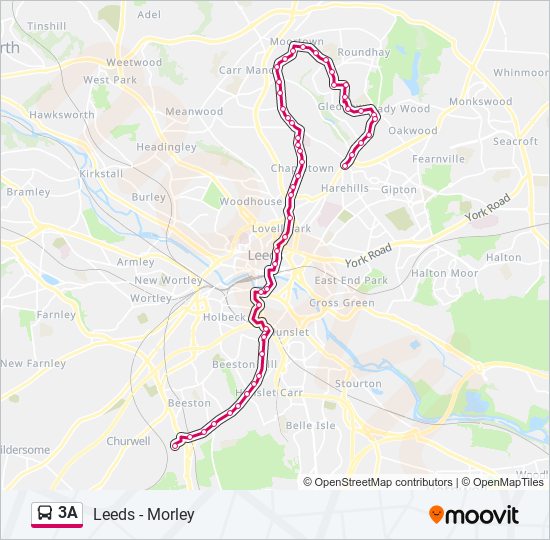 3A bus Line Map