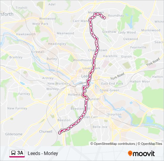 3A bus Line Map