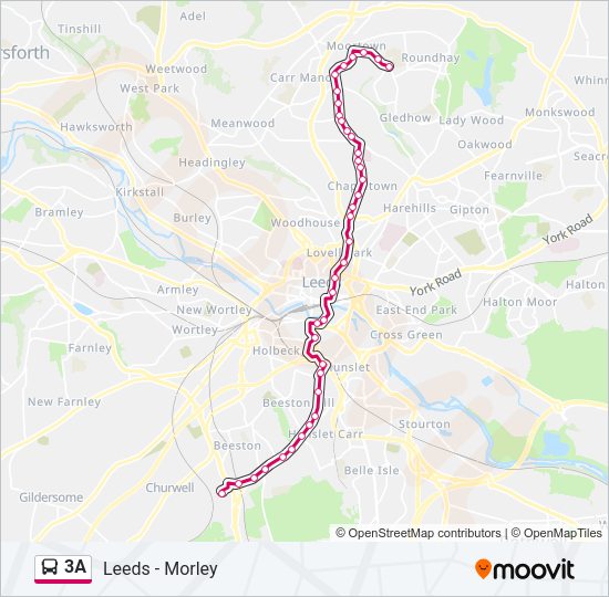 3A Bus Line Map