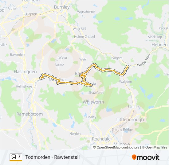 7 Bus Line Map