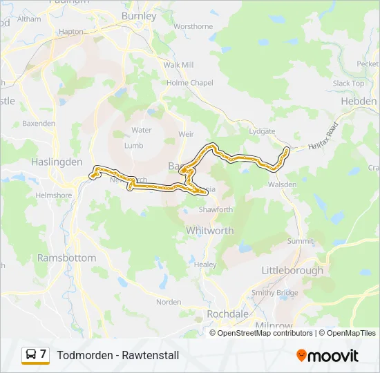 7 Bus Line Map