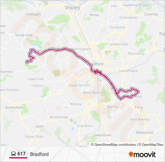 617 Route: Schedules, Stops & Maps - Bradford Intc (Updated)