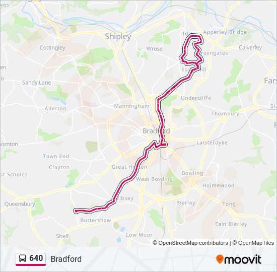 640 bus Line Map