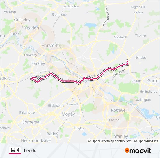 4 Bus Line Map