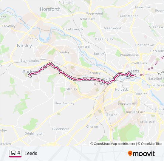 4 Bus Line Map