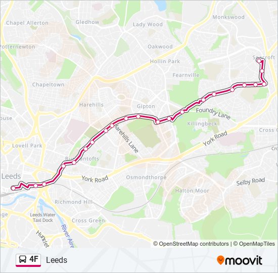 4F bus Line Map