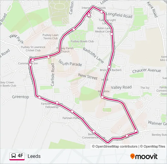 4F Bus Line Map