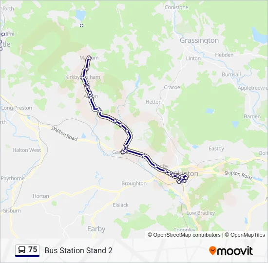 75 Route: Schedules, Stops & Maps - Bus Station Stand 2 (Updated)