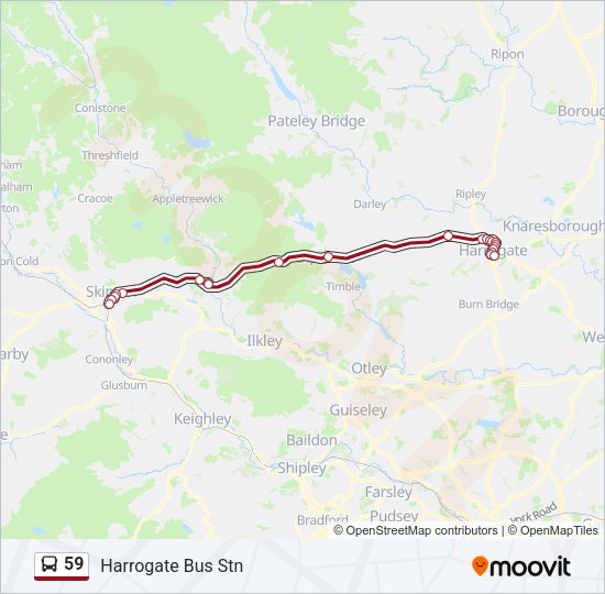 59 bus Line Map