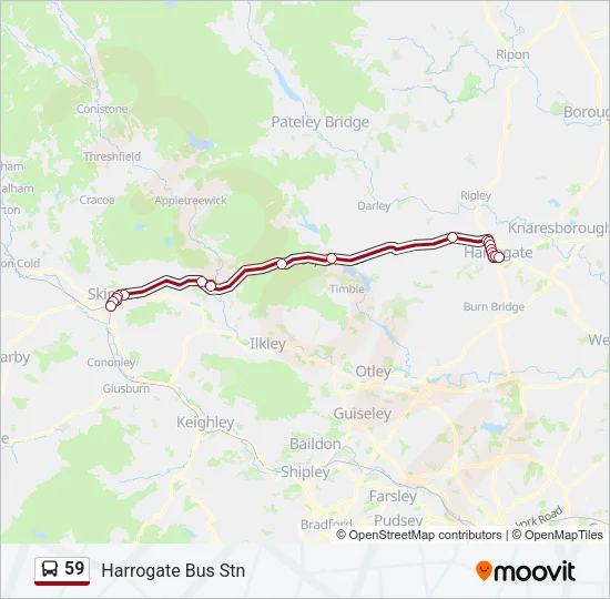59 Bus Line Map