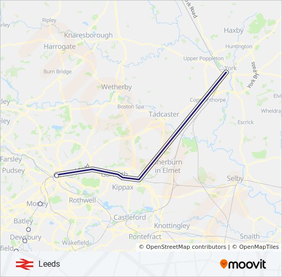 NORTHERN train Line Map