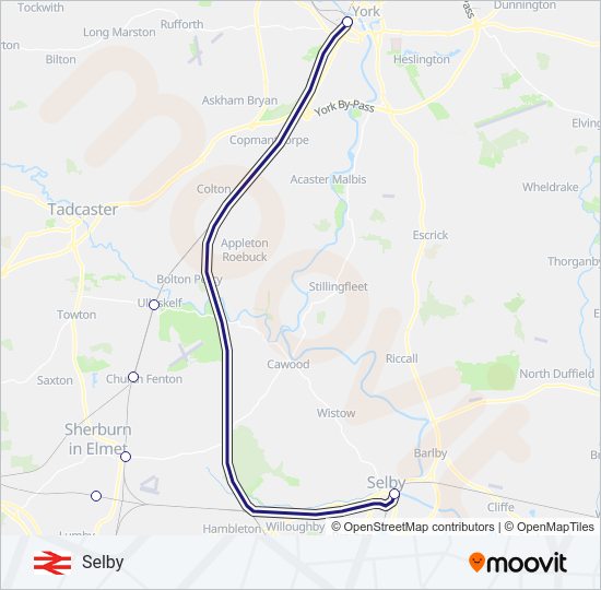 NORTHERN train Line Map