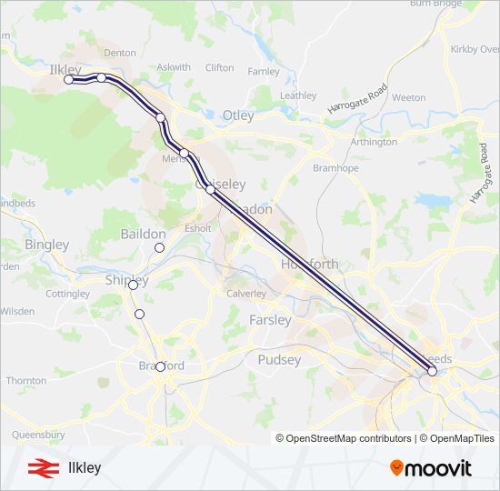 NORTHERN Train Line Map