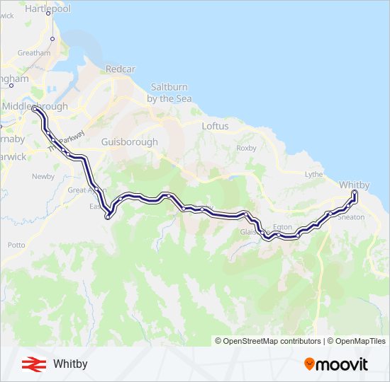 NORTHERN train Line Map