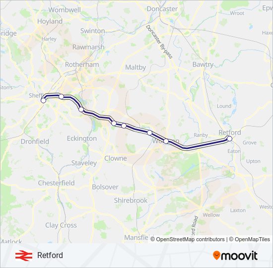 NORTHERN train Line Map