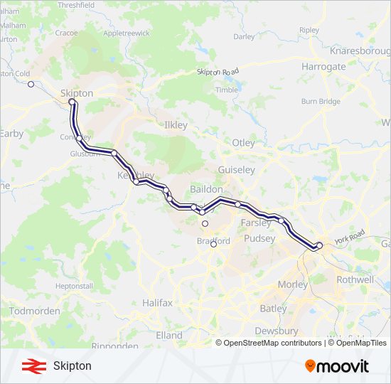 NORTHERN train Line Map