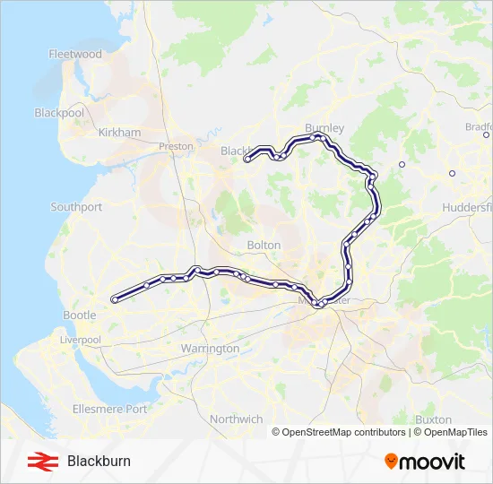 NORTHERN Train Line Map