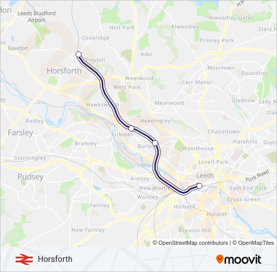 NORTHERN Train Line Map