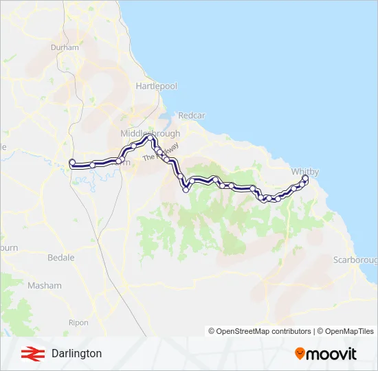 NORTHERN Train Line Map