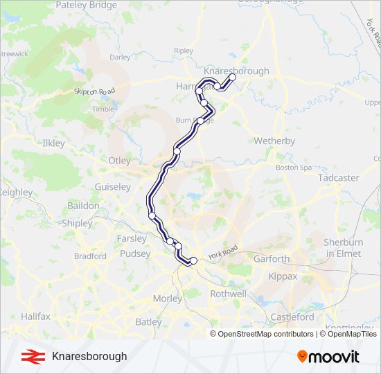 NORTHERN Train Line Map